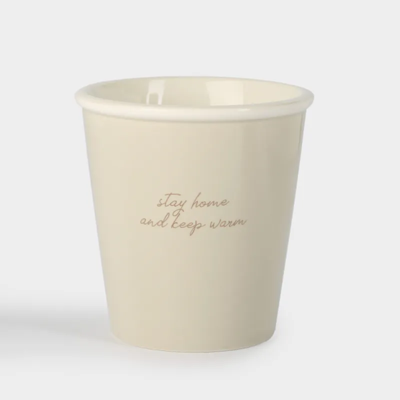 Стакан, 9 см, 320 мл, фарфор P, бежевый, Magic moments