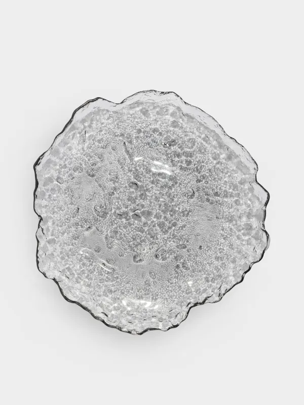 Ыдыс, 30х3 см, шыны, сұр, Nautilus color, image-0