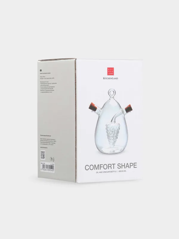 Май және сірке суына арналған сыйымдылық, 400/35 мл, шыны Б/тығын, Comfort Shape, image-1