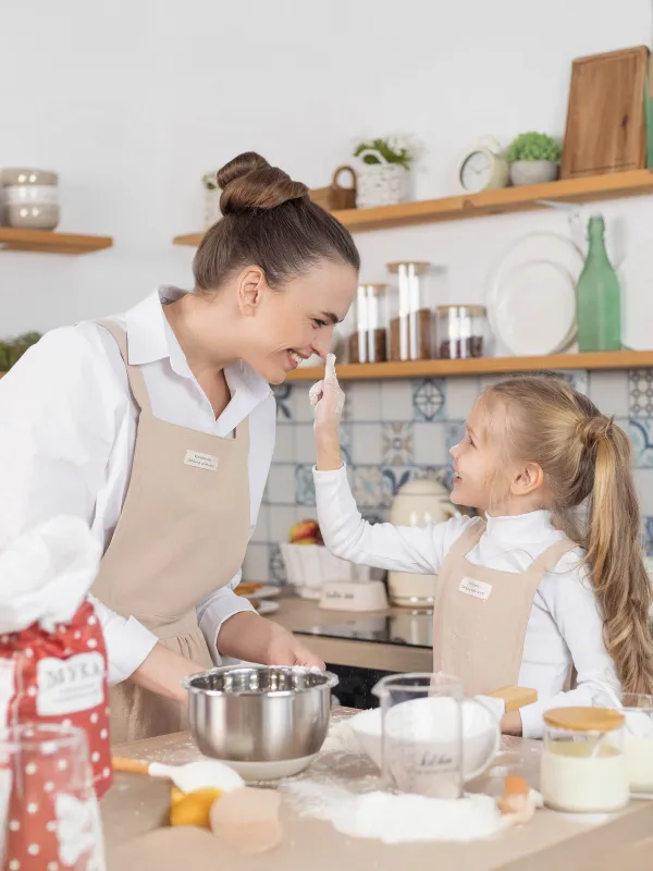 Фартук-платье, 79х88 см, хлопок, бежевый, Vintage kitchen, image-6