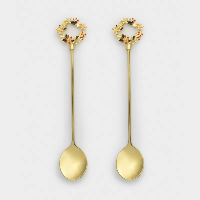 асығы, 15 см, 2 дана, болат, алтын түстес, Гүлдесте, Christmas miracle