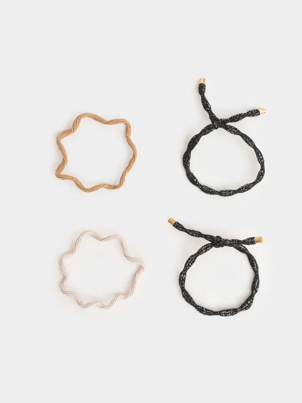 Набор резинок для волос, 5 см, 4 шт, нейлон, Gracile, image-0