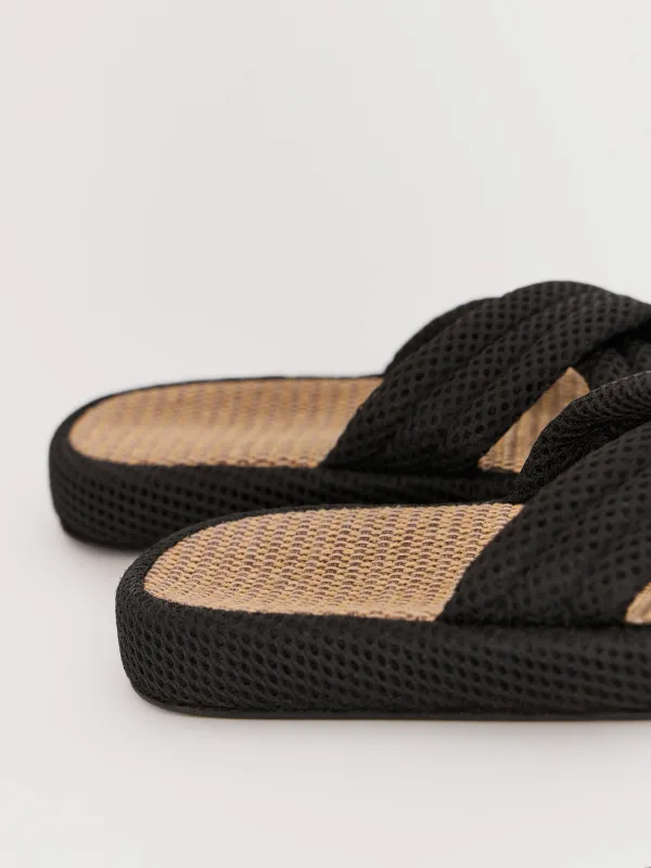 Әйелдер тәпішкелері, үйге арналған, өлшемі 40-41, полиэстер, қоңыр, Walk X, image-4