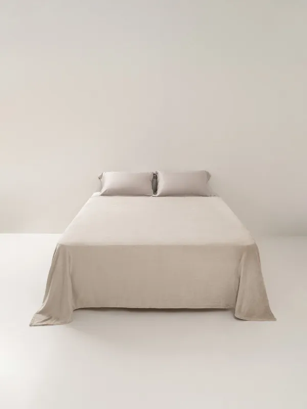 Төсек жапқыш, 220х240 см, фланель, сұр, Flannel, image-6