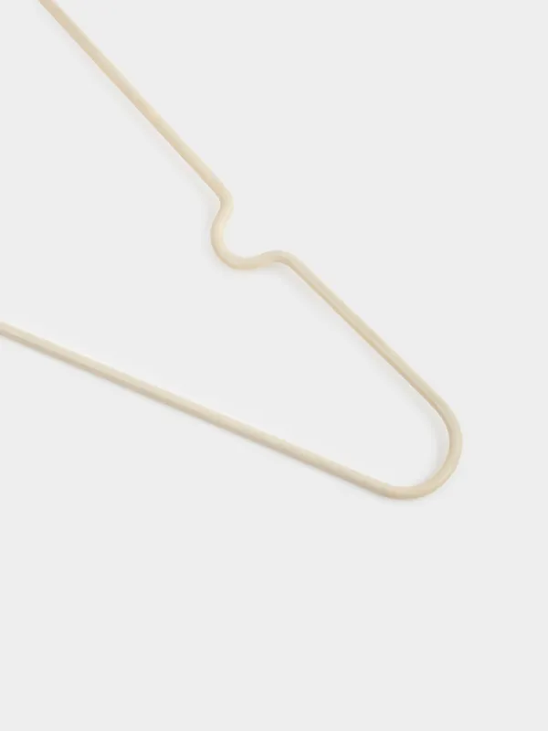 Вешалка-плечики, 40 см, 5 шт, металл с покрытием, бежевая, Colorful house, image-3