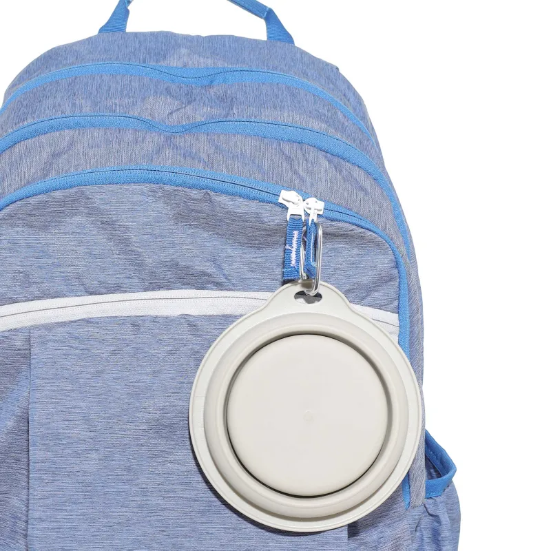 Жануарларға арналған ыдыс, 14х15 см, 420 мл, жол, жиналмалы, пластик / резеңке, сұр, Жылдам үй жануарлары, image-5