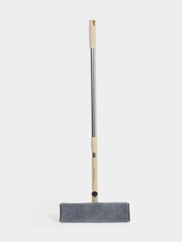 Терезелерді тазалауға арналған сүрткіш, шүберекпен және қырғышпен, сарғылт-қоңыр, Clean, image-0