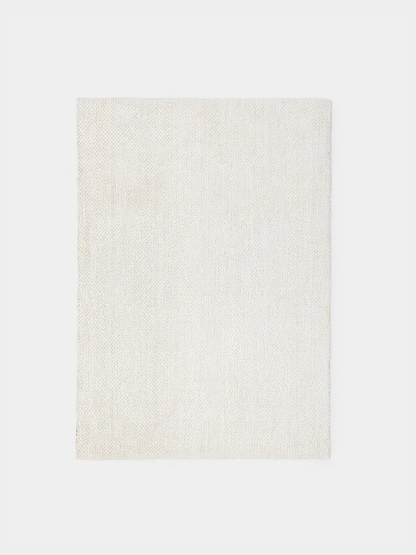 Кілем, 150х210 см, полиэстер / мақта, сүт / сұр, көпіршіктер, image-0