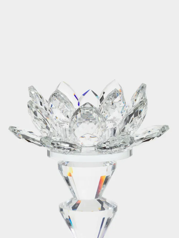 Подсвечник, 14 см, для чайной свечи, Лотос, Crystal flower, image-2
