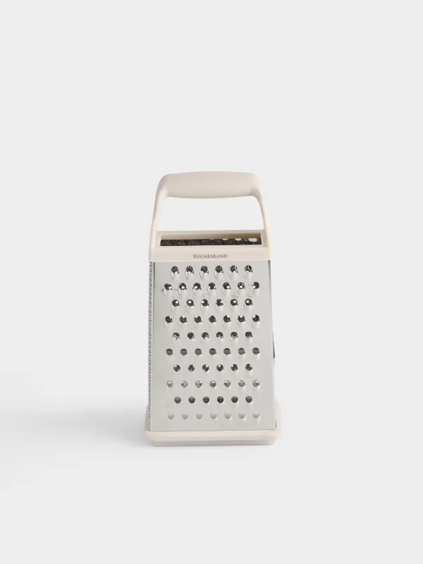 Терка, 25 см, четырехгранная, сталь/пластик, бежевая, Soft kitchen, image-0