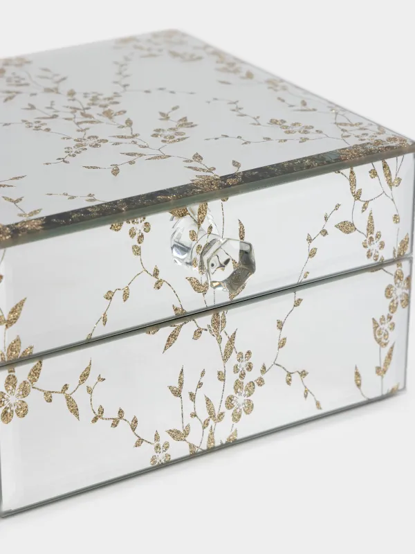 Зергерлік қобдиша, 13х8 см, шыны, айнасы бар, Бұтақтар, Glossy, image-5