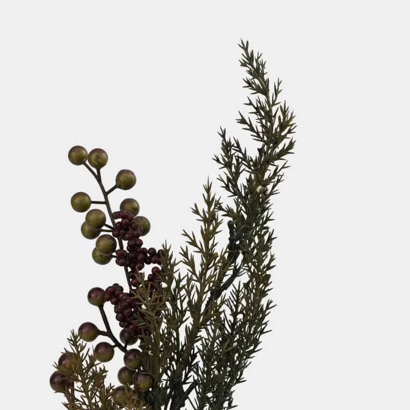 Сәндік бұтақ, 60 см, полиэстер/пенопласт, Алтын қоңыр жидектер, Grand garden decor, image-2