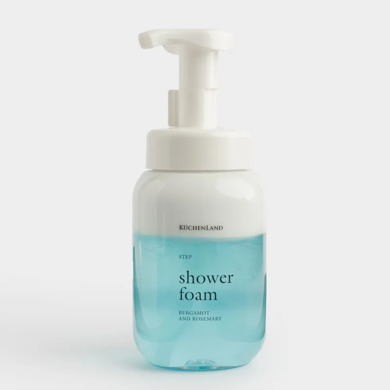 Гель-пенка для душа, 485 мл, увлажняющий, Бергамот/Розмарин, Step, image-1
