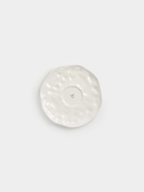 Шай жұбы, 1 адам, 2 зат, 300 мл, керамика, сүт түстес, You're my cup of tea, Crumple amour, image-3