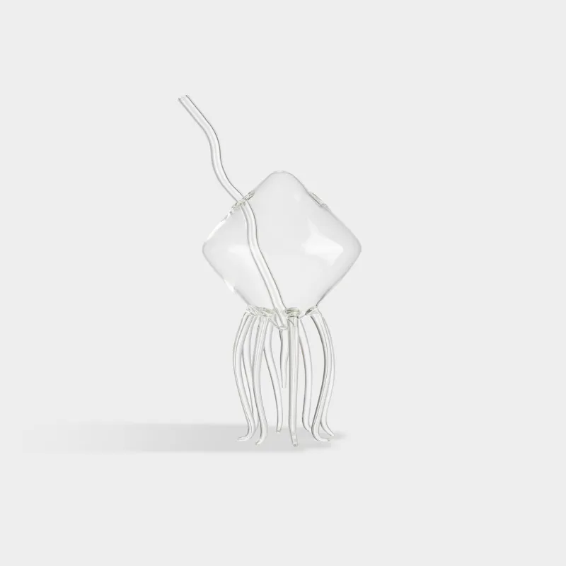 Бокал, с трубочкой, Кальмар, Deep sea decor, image-1