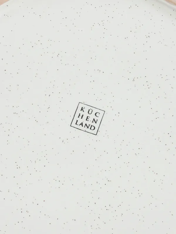 Түскі ас тәрелкесі, 27 см, 2 дана, керамика, сүт түстес, дақты, Particle, image-5