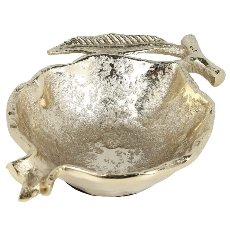 Сәндік табақша, 19х14 см, металл, алтын, Гранат