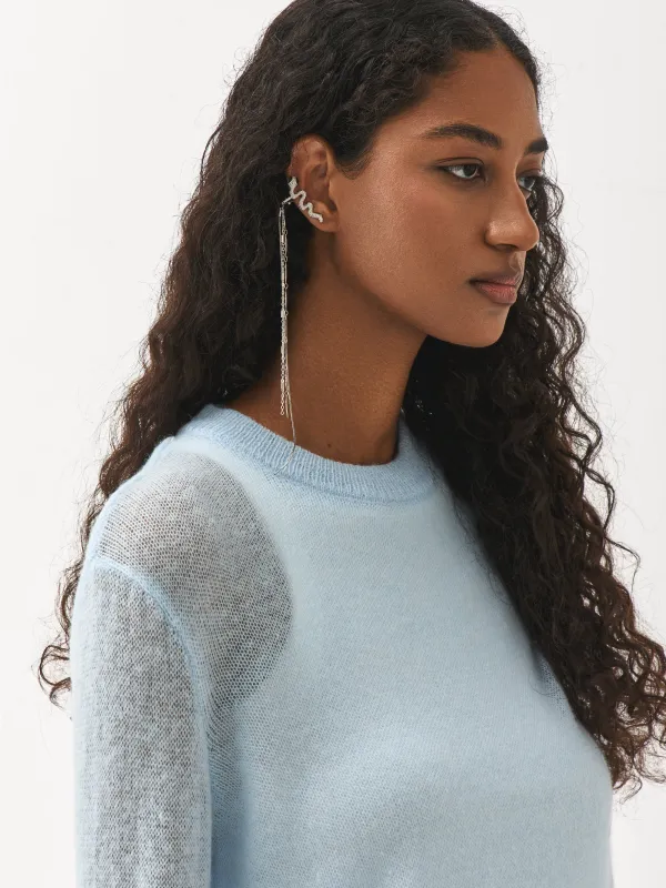 Серьга-кафф, 18 см, металл, Jewelry snake, image-5