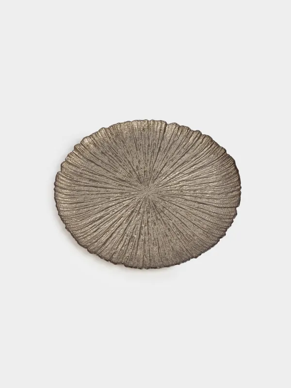 Түскі ас тәрелкесі, 28 см, шыны, қоңыр, Raisen, image-1