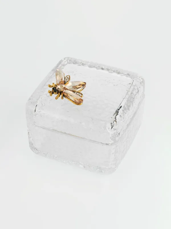 Емкость для хранения, 8х7 см, 160 мл, стекло/металл, Пчела, Ripply, image-1