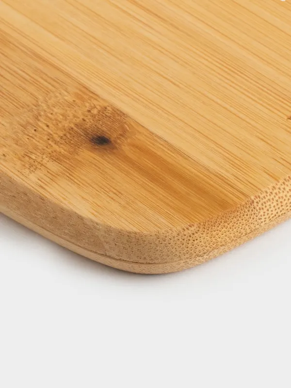 Кесу тақтасы, 20х15 см, тікбұрышты, дөңгелек, бамбук, Bamboo, image-5