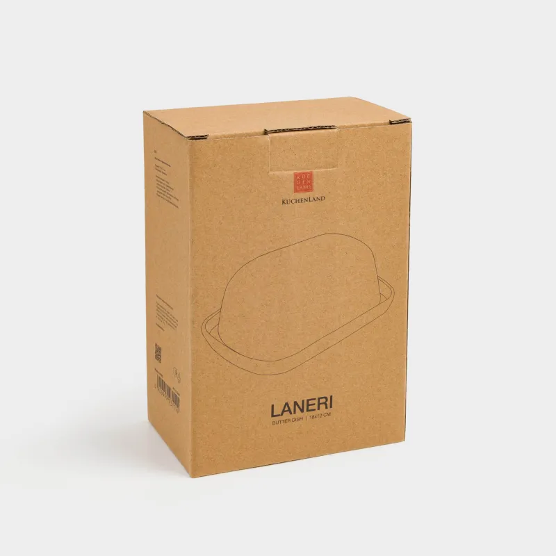 Май ыдысы, 18 см, керамика, тікбұрышты, сарғылт-қоңыр, Laneri, image-4