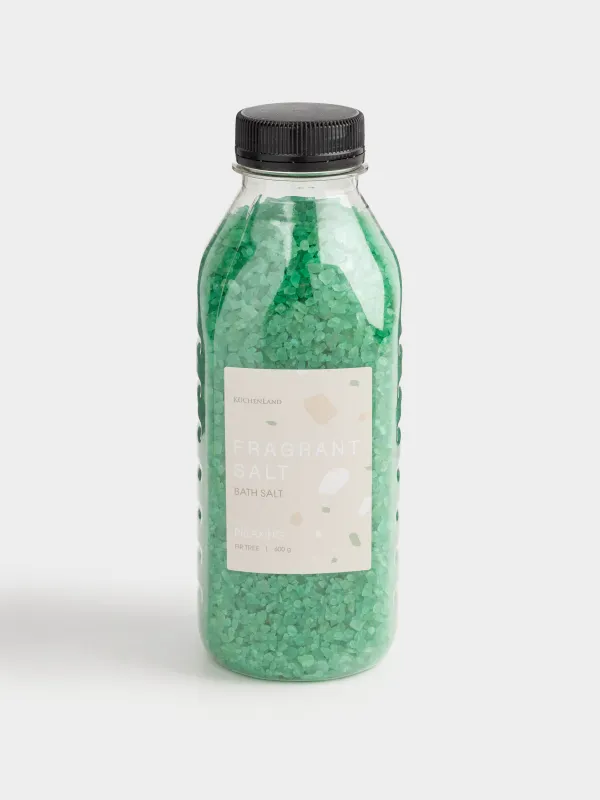 Соль для ванны, 600 гр, зеленая, Пихта, Fragrant salt, image-0