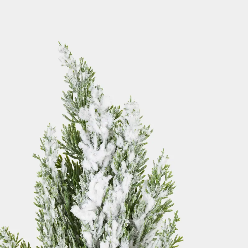 Ветка декоративная, 77 см, Заснеженная хвоя, Snowy decor, image-2