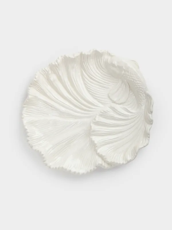 Сәндік ыдыс, 23х см, керамика, сүт түстес, Балық, Goldfish, image-0