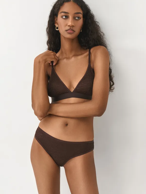 Әйелдер іш киімі, өлшемі XS, нейлон/спандекс, шілтер, қоңыр, Хипстер, Maximilynn, image-2