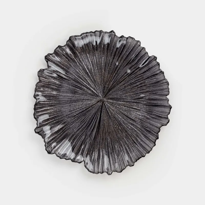 Тіскебасар тәрелкесі, 28 см, шыны Р, сұр, Verge