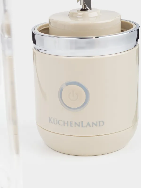 Жеке блендер, 380 мл, 67 Вт, портативті, қайта қуаттандырылады, шыны/пластик, мокко, Handy, image-2