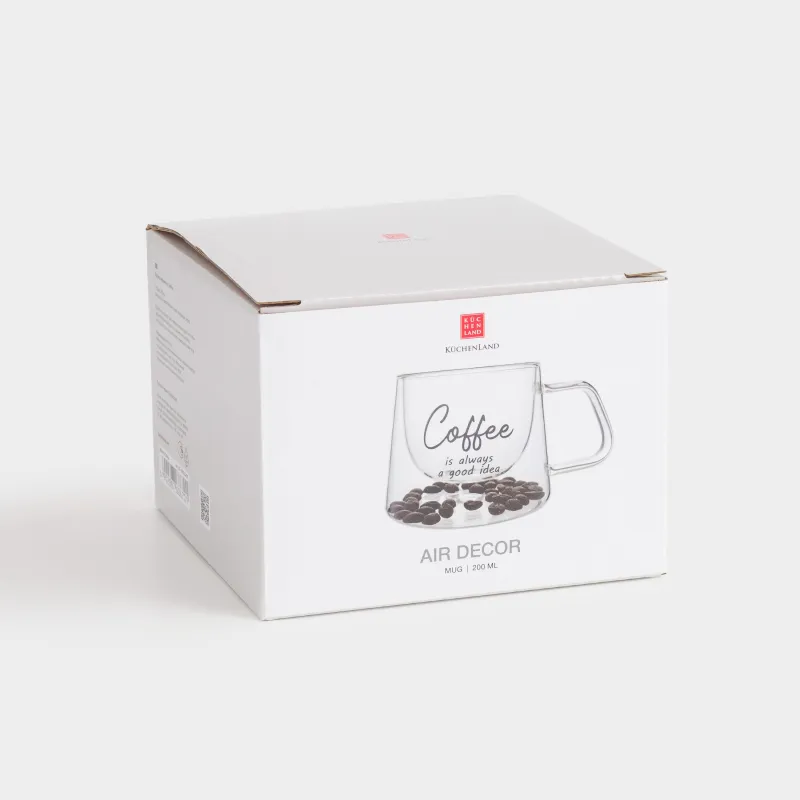 Кружка кофейная, 200 мл, стекло Б, с кофейными зернами внутри, Coffee, Air decor, image-5