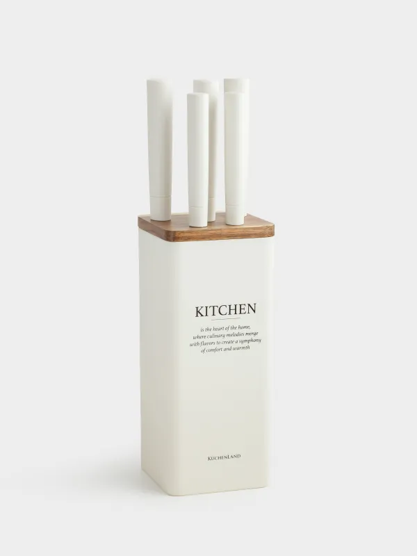 Набор ножей, 5 предметов, в подставке, Course, image-0