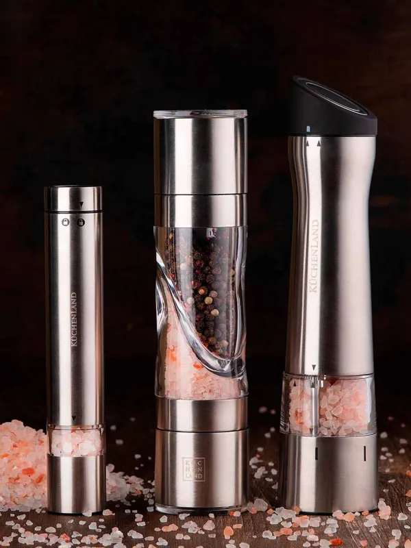 Дәмдеуіш диірмені, 24 см, электр, болат/пластик, LED B, кесілген, Classic, image-5