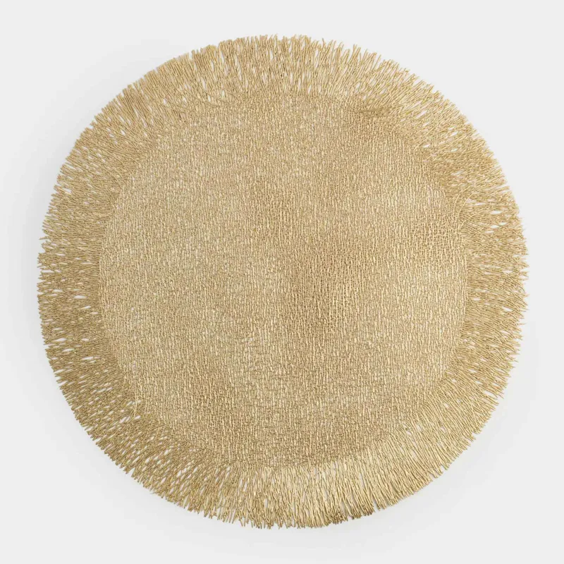 Аспаптарға арналған майлық, 38 см, жиегі бар, ПВХ, дөңгелек, алтын, Azhur