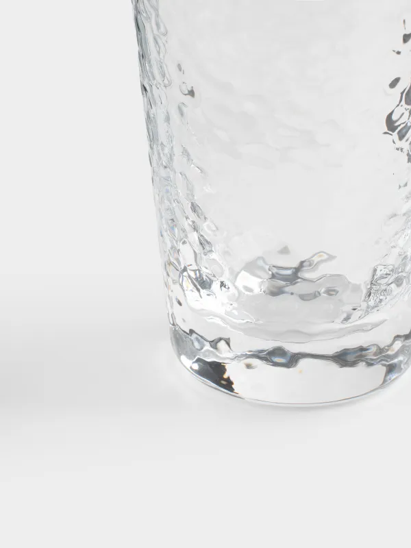 Стақан, 17 см, 450 мл, шыны, күміс жиегі бар, Ripply silver, image-3
