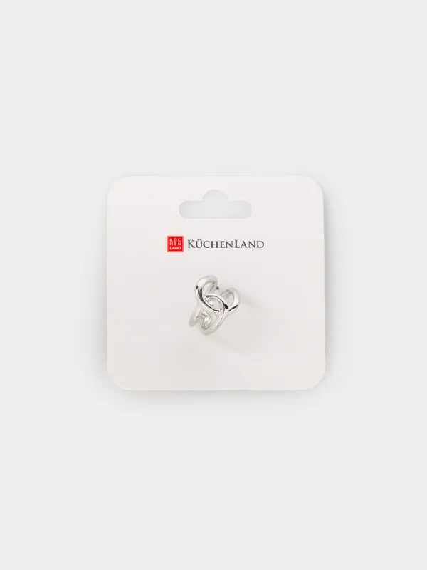 Сақина, 2 см, бірыңғай өлшем, металл, күміс, Jewelry, image-4