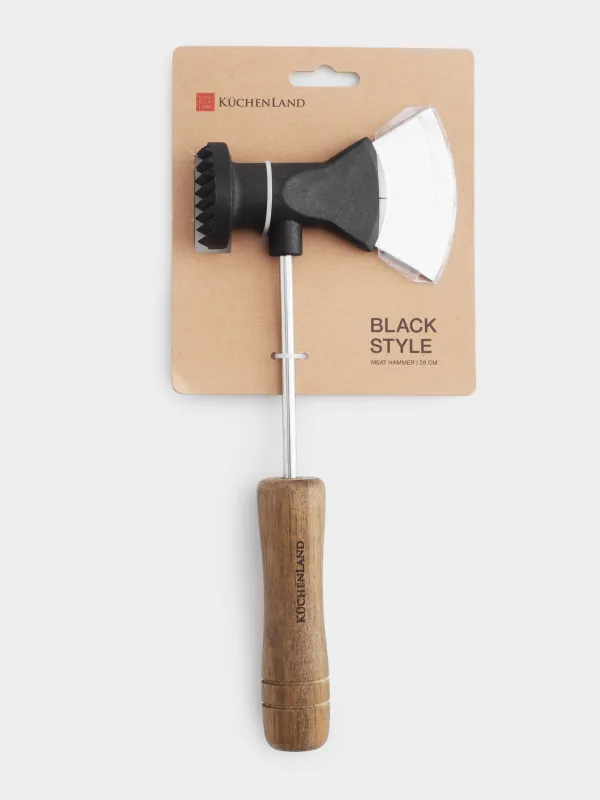 Ет балғасы, 28 см, балта, болат / ағаш, Black style, image-4