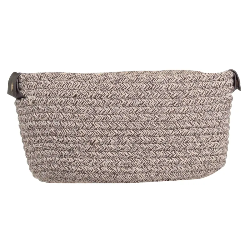 Сақтауға арналған себет, 29х21х14 см, тұтқалары бар, мақта, сопақ, қоңыр, Twine, image-2