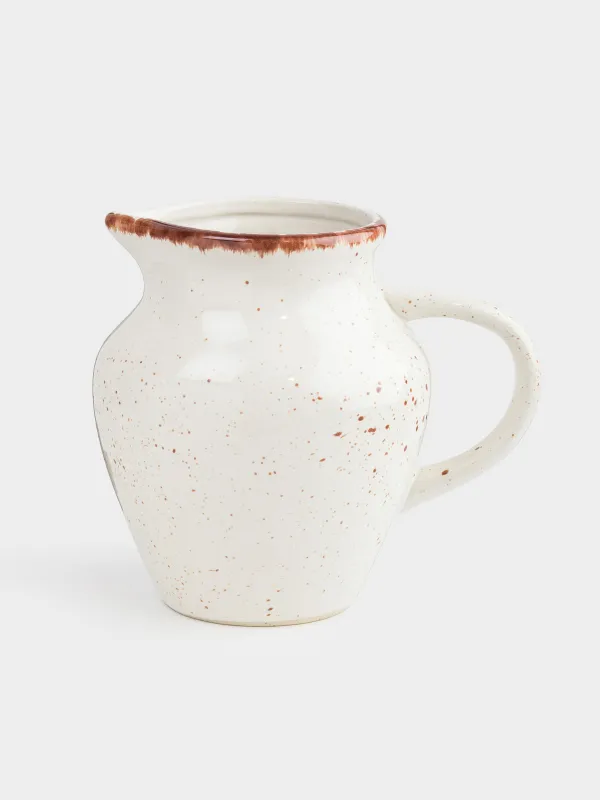 Кувшин, 1,4 л, керамика, бежевый, в крапинку, Speckled, image-0