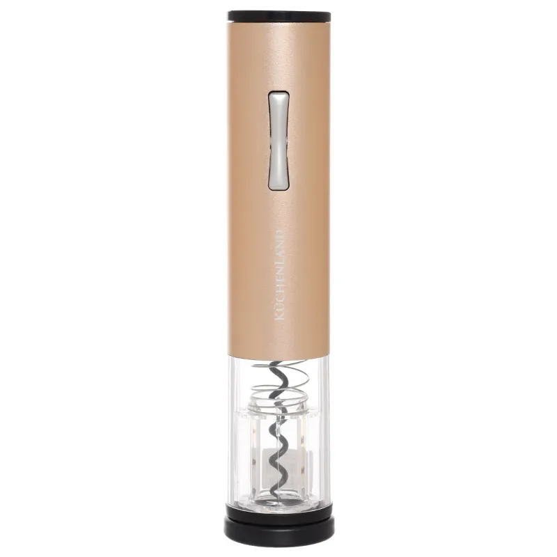 Электрлік штопор, 22 см, фольга кескіш, металл/пластик, LED B, алтын, Bar, image-3