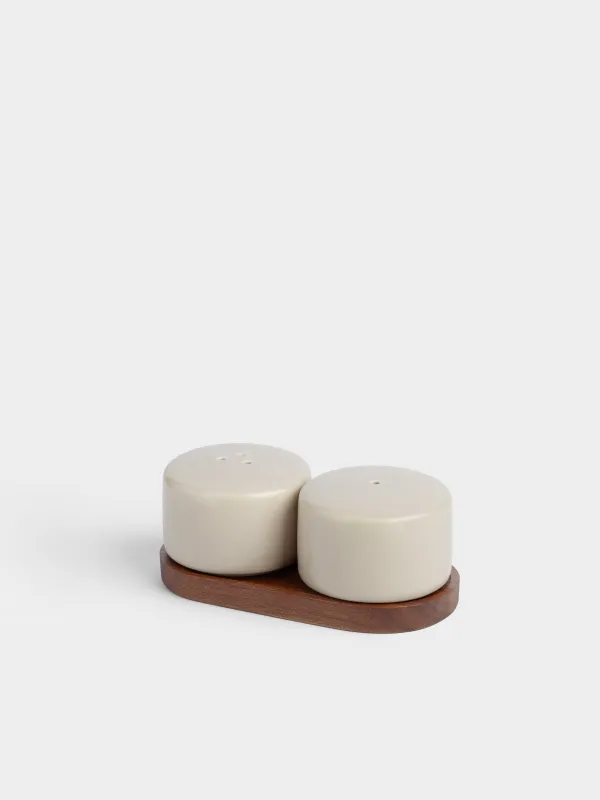 Набор для соли и перца, на подставке, Ceramo noble, image-1