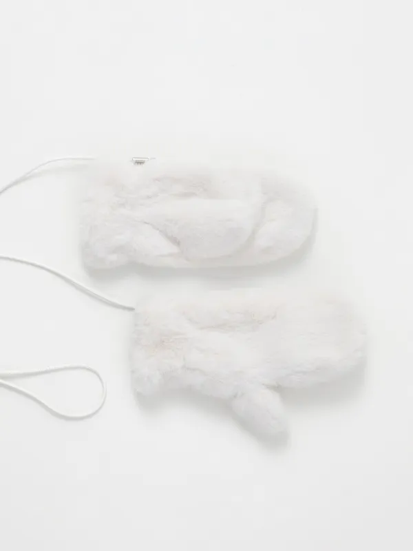 Варежки женские на шнурке, Shaggy, image-4