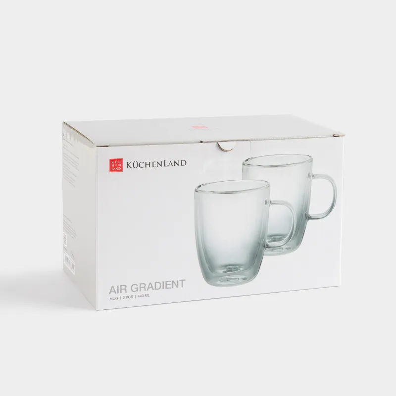 Саптыаяқ, 440 мл, 2 дана, шыны Б, сұр градиент, Air gradient, image-5