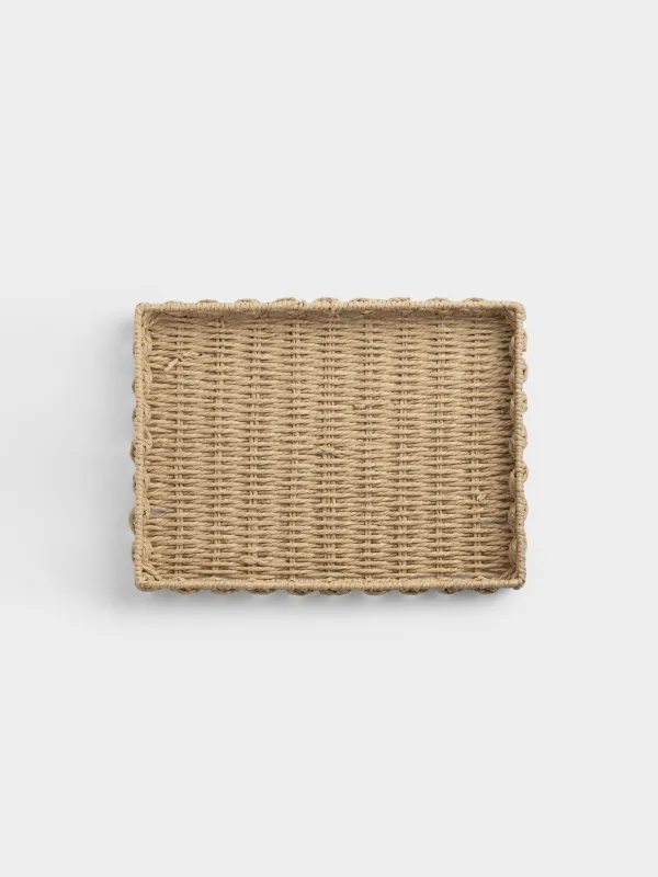 Поднос, 36х26 см, плетеный, целлюлоза, прямоугольный, Braided, image-3