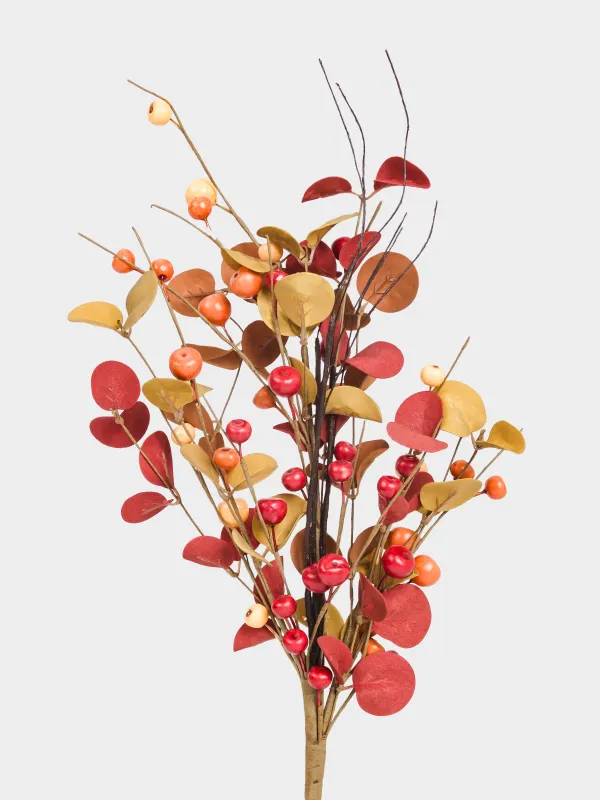 Ветка декоративная, 84 см, пластик/бумага, Осенние ягоды, Forest symphony decor, image-1