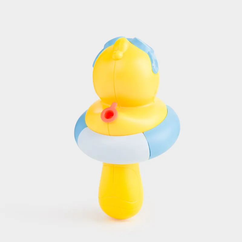 Пистолет водяной, 19 см, пластик, желтый, Утенок в круге, Duck yellow, image-3