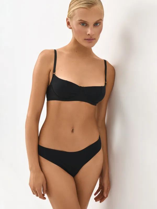 Бюстгальтер, size XS, полиамид/эластан, қара, Балконет, Edeminya, image-2