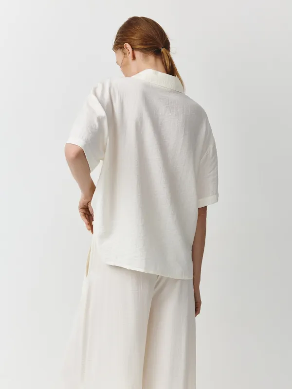 Әйелдер жейдесі, өлшемі XS, қысқа жеңді, вискоза/нейлон К, сүт түстес, Anita, image-3